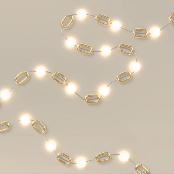 kate spade x Target Indoor Outdoor White Gold Tone String Lights - Picture 1 of 12
